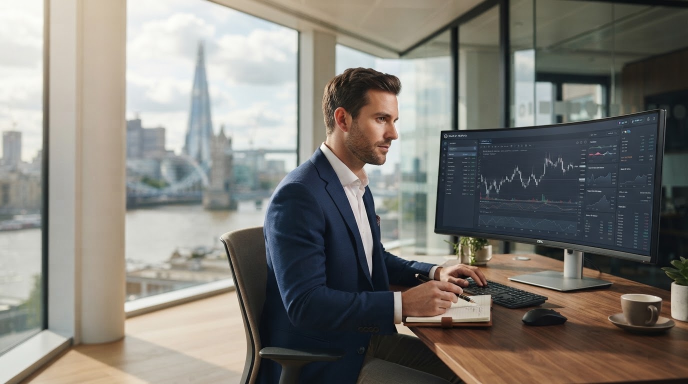 Keelvon Markets real-time market analysis interface displayed on a workstation